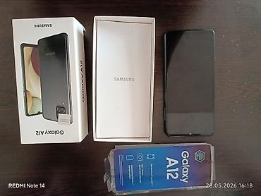 not 10 lite: Samsung Galaxy A12, 64 GB, rəng - Qara, Sənədlərlə — 2