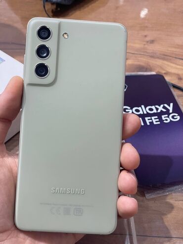 Samsung: Samsung Galaxy S21 5G, 128 GB, rəng - Yaşıl, Zəmanət, Barmaq izi, Simsiz şarj