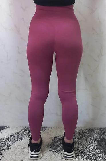 Helanke, biciklistički šortsevi: Ženske sportske helanke – visoki struk, bešavne - Boja: ciklama/roze — 6