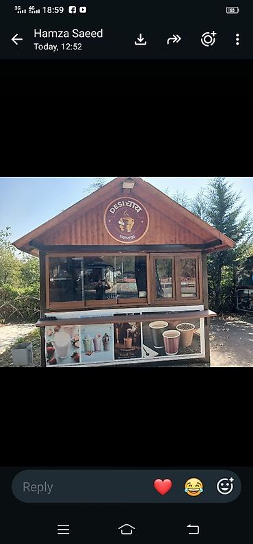 Taxta “Desi Chai Express” kiosku – mobil içki və qəlyanaltı satış lalafo.az -da Taxta “Desi Chai Express” kiosku – mobil içki və qəlyanaltı satış