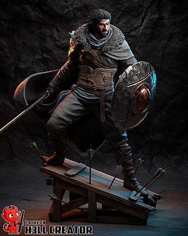 3d модель: ⚔️ ФИГУРКА ПОД ПОКРАСКУ (Crimson Desert) Клифф 20 см 📐 Технические — 4