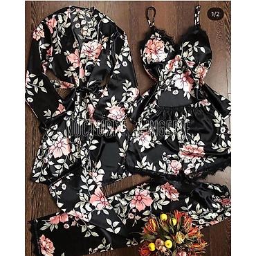 Домашние костюмы: Домашняя одежда (Халаты, ночные сорочки, двойки, тройки, трусы, майки — 4