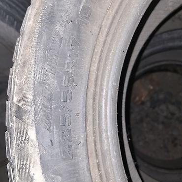Шины 225 / 55 / R 17, Зима, Б/у, Комплект, Легковые, Bridgestone