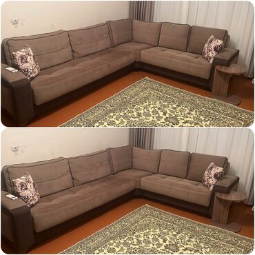Комоды: Угловой диван, Б/у, Раскладной, С подъемным механизмом