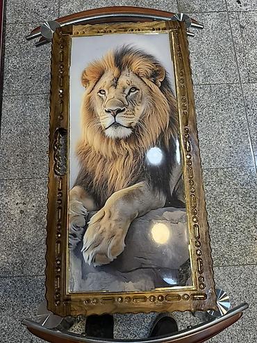 Nərdlər: Şahmat-nərd dəsti – “Aslan” dizaynı ………………………………………… - Material: Təbii — 1