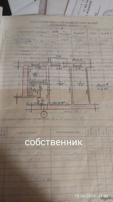 скрябина советская: 2 бөлмө, 41 кв. м, Хрущевка, 3 кабат, Косметикалык ремонт