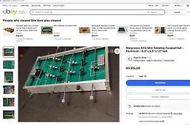 Stoni sportovi: Mini stoni fudbal – metalni - Kompaktan, prenosiv model stolnog — 10