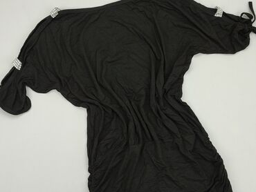 czarne bluzki na krótki rękaw: Tunic, 3XL (EU 46), condition - Perfect