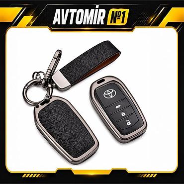 Транспорт: Toyota avtomobilləri üçün dəri açar qabı və açar üzlüyü. Açarı — 1