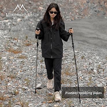 mountain: Телескопическая треккинговая палка Mountainhiker Pioneer, цвет amber — 2