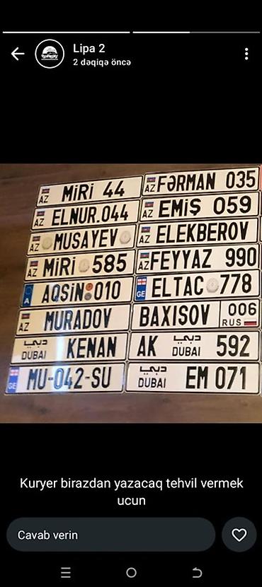 dyp nömrə satisi: Məhsul: Fərdi yazılı dekorativ nömrə lövhəsi - Dizayn: “GE” sol — 3