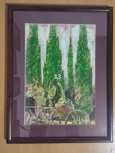 Şəkillər, tablolar: Istedadli ressam Mahmudzadenin 1999-cu ilde yaratdigi "Baki kendleri — 20