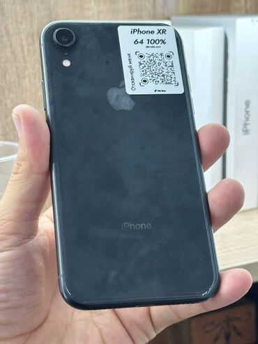 кожаные чехлы: IPhone Xr, Колдонулган, 64 ГБ, Space Gray, Коргоочу айнек, Каптама, 100 %