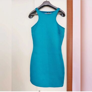 mavi qadın kostyumları: Коктейльное платье, Мини, Zara, S (EU 36)