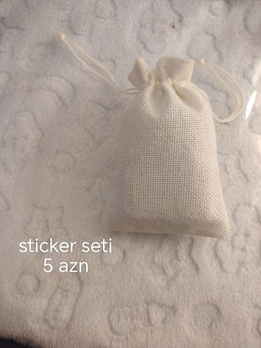 Sticker seti və böyük binder - Sticker seti: Parça kisədə müxtəlif