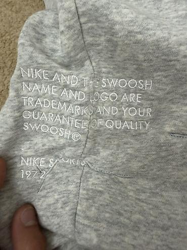 nike tech flecee: Новые !Серые спортивные брюки Nike Swoosh - Материал: мягкий трикотаж — 4