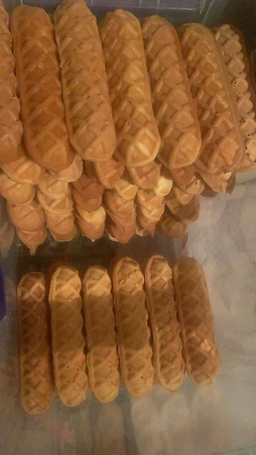 Кондитерские изделия, сладости: Вафельные трубочки «Калам» с начинкой - Домашние вафельные трубочки — 10