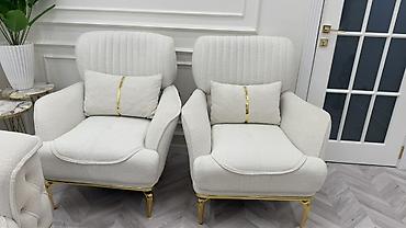 Divanlar: Məhsul: Premium salon üçün 3 nəfərlik divan - Rəng: İvori/krem - — 6