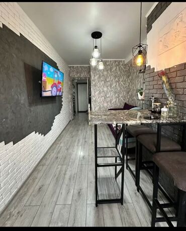 рядом с аламединским рынком: 1 комната, 38 м², Элитка, 9 этаж, Дизайнерский ремонт