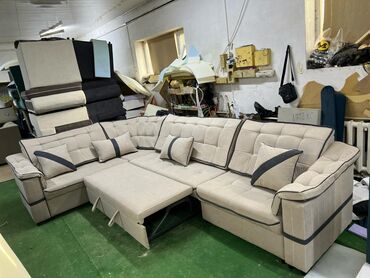 Угловые диваны: Угловой диван, C подушками, Трехместный — 7