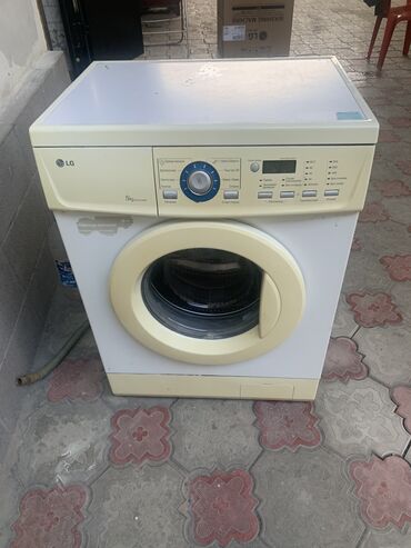 машинка для зашивания мешков: Кир жуучу машина LG, Колдонулган, Автомат, 5 кг чейин, Толук өлчөм