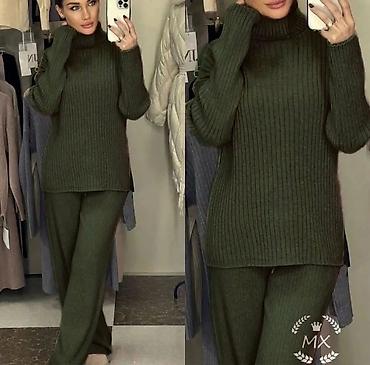 Kompleti: Ženski pleteni komplet – rolka i pantalone - Dvodijelni komplet od — 6