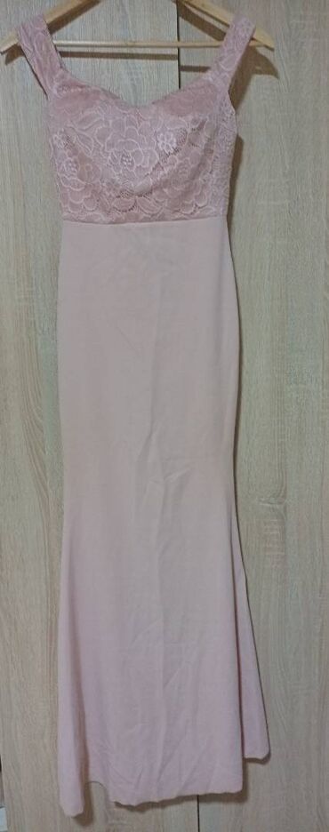 haljine sa dubokim šlicem: S (EU 36), color - Pink, Evening, With the straps