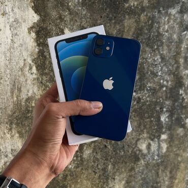 iphone yevlax: IPhone 12, 64 ГБ, Синий, Гарантия, Face ID, С документами