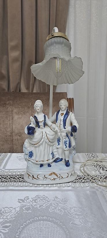 farfor nədir: Porcelan fiqurlu masa lampası - Material: keyfiyyətli porselen — 1