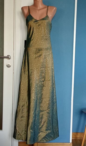 kraljevo haljine: A-Dress S (EU 36), color - Green, Evening, With the straps