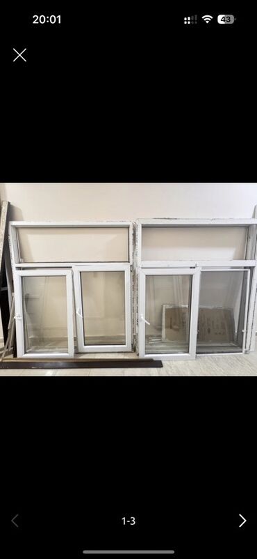 Ağcaqanad torları: Ağ rəngli PVC pəncərələr, şüşə paketləri və torlu çərçivələrlə təqdim