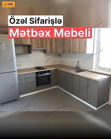 Mebel: Sifarişlə mətbəx dəsti, Taxta — 1