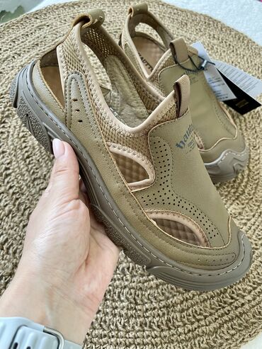 ботинки 39: Брендовые мужские летние мокасины (сандали) из 100% воловьей кожи с