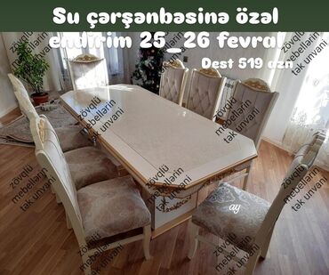 qonaq mebeli: *masa desti* *Su çərşənbəsine özəl endirim 25_26 fevral dest cəmi 519