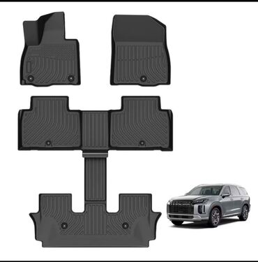 пороги рх: 3D Резина Төшөмөлдөр Салон үчүн Hyundai, түсү - Кара