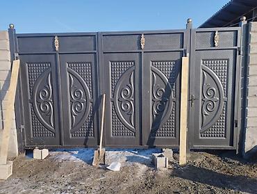 Откатные ворота: Ворота Ворота Распашные, Штампованный Кыргыз оймо баардык турун — 3