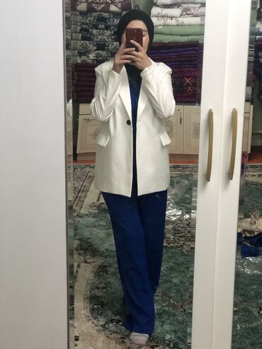chanel пиджак: Новый белый пиджак 42-44р