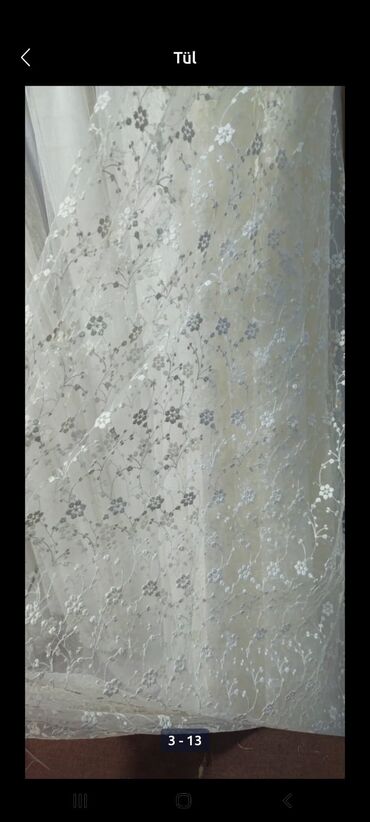 Pərdə və tüllər: Zərif, ağ rəngli tül pərdə. Otağa incəlik və yüngüllük gətirir -da lalafo.az — 2 Pərdə və tüllər: Zərif, ağ rəngli tül pərdə. Otağa incəlik və yüngüllük gətirir — 2