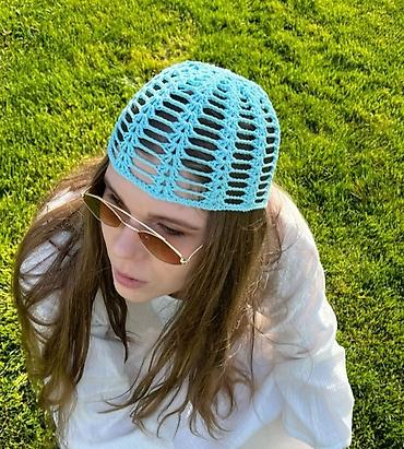 payız üst geyimləri: Xüsusi toxunma “hairnet”/baş bəzəyi - Material: nazik iplikdən əl — 5