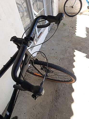velosipet 28: Stark Gravel/şosse tipli velosiped – mat qara rəng, damalı (tan yan — 2
