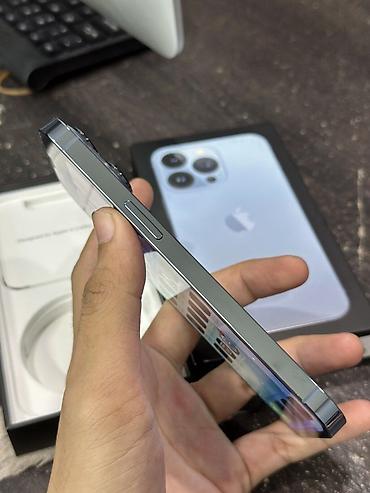 apple iphone 8 plus: IPhone 13 Pro, 128 GB, Sierra Blue, Zəmanət, Face ID, Sənədlərlə — 2