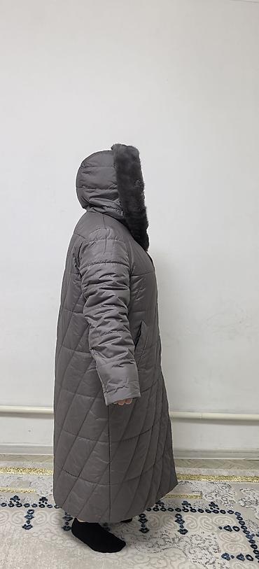 пуховики: Пуховик, Длинная модель, Стеганый, 2XL — 2