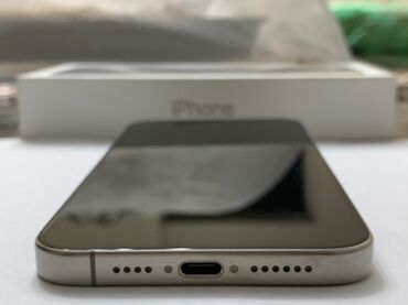 Apple iPhone: IPhone 15 Pro Max, Б/у, 256 ГБ, Natural Titanium, Коробка, 88 % — 2