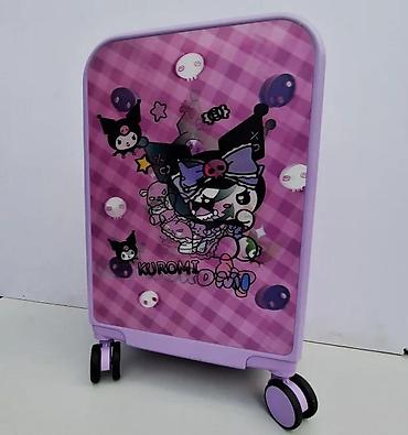 Rančevi, torbe i koferi: Dečji kofer na točkiće – Kuromi dizajn, ljubičasti - Šarmantan kofer — 7