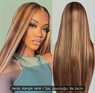 Təbii saçlar, pariklər: Parik, Təbii, Yeni — 6