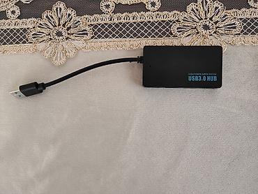 Аксессуары для ПК: USB 3.0 Hub – 4 portlu - 1 giriş: USB-A 3.0 (mavi konnektorlu) — 2