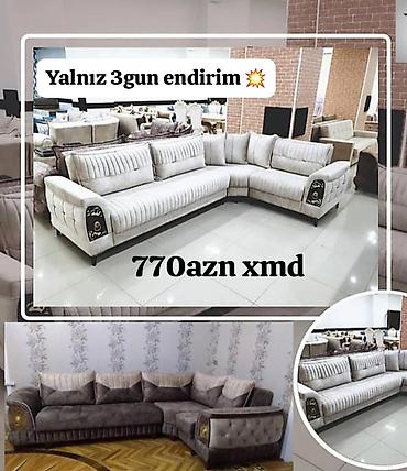 lalafo divan kreslolar: Künc divan dəsti - L‑şəkilli, geniş oturma sahəsi - Yumşaq, rahat — 1