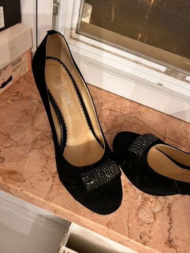 Tuflilər: Qadın ayaqqabıları dəsti - Qara dəri mules – Time Lover brendi, 40 — 3