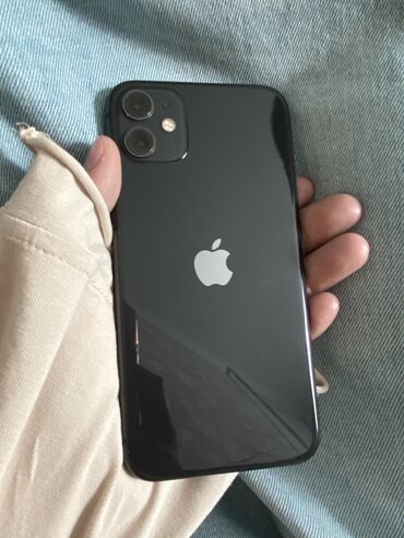айфон 11 не бу: IPhone 11, Колдонулган, 128 ГБ, Кара, Каптама, 68 %