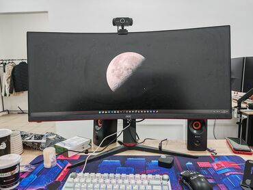 купить пс5 бу: Монитор, AOC, Колдонулган, LCD, 33" - 34"